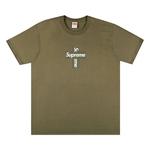 Футболки Supreme Cross Box Logo Tee 'Light Olive' 1