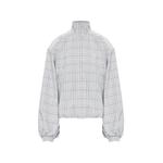 check-print high-neck sweatshirt 1