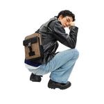 Coach Track Pack Сумка через плечо Сигнатурный канвас в цвете Tan Black CX880 4