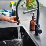SALLSJÖN кухонный смеситель с выдвижным изливом и распылителем 3