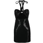 Платье мини с вырезом халтер 1