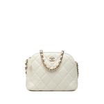 Мини стеганая сумка через плечо CC Quilted Caviar Dome Clutch With Chain (2021-2026 годы) 1