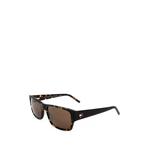tortoiseshell-effect rectangle-frame sunglasses 1