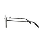 Очки Alexander McQueen Round-Frame Metal Optical Frames 'Ruthenium Transparent' 3