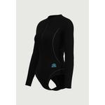 Цельнокроеный комбинезон Cerulean Black с длинными рукавами и застежкой-молнией спереди 3