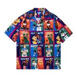 Верхи Market Illustrated Short-Sleeve Button Up «Multicolor» 1