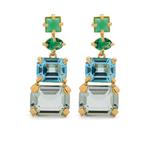 crystal-embellished pendant earrings 1