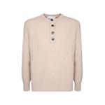 ribbed-knit henley sweater 1