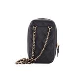 Сумка через плечо Zip Around Phone Case with Chain Quilted Caviar 2