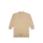 logo-patch henley T-shirt 1