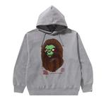Худи BAPE Horror Mad Face Relaxed Fit Pullover Hoodie 'Grey' 1