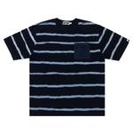 Футболки BAPE Discharge Print Relaxed Fit Tee 'Indigo' 1