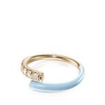 Кольцо Pastel Blue Lola Pinky из желтого золота 1