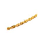 375/9K Золотая полая цепь-веревка ожерелье R004 (2.90MM, 52CM) 5