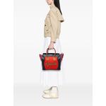 2010 Mini Multicolor Canvas and Leather Luggage tote bag 2