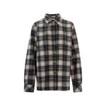 check-pattern crystal-embellished shirt 1
