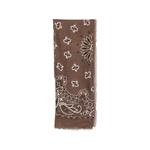 Foulard Maxi paisley-print frayed scarf 1