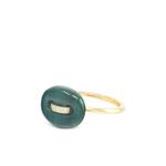 Кольцо Mariner Malachite из желтого золота с малахитом 1