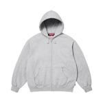Худи Supreme Cut Out Zip Up Hooded Sweatshirt 'Heather Grey' 1