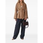 belted shawl-collar coat 2