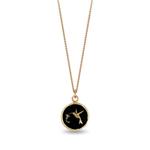 Колье Hummingbird Talisman из желтого золота с подвеской 1
