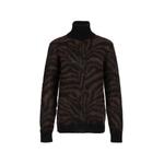 zebra-pattern roll-neck sweater 1
