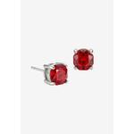 Серьги Roselle Lumin Red из белого золота 1
