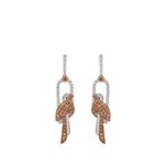 Серьги-подвески с бриллиантами 1