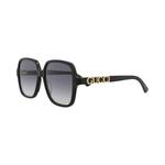 Gucci Square Солнцезащитные очки 'Black/Grey' 3