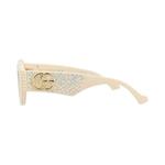 Солнцезащитные очки Gucci Cat Eye-Frame Recycled Acetate 'Ivory/Brown' 2