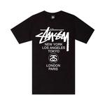 Футболки Stussy World Tour Tee 'Black' 1