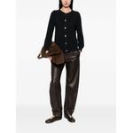 ribbed-knit raglan-sleeve cardigan 1