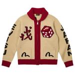 Трикотаж Palace x Evisu Dice Cowichan Knit 'Cream' 1