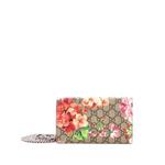 Сумка через плечо Chain Wallet Blooms Print GG Coated Canvas 1