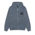 Толстовки на молнии Stussy Dice Zip Hoodie Pigment Dyed 'Navy' 1