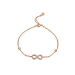 Браслет Eternity Band Bliss - Розовое золото/Прозрачный 1