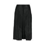 Юбки Ferragamo Pleated-Front Leather Midi Skirt 'Черный' 1