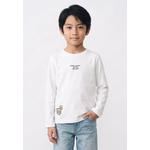 Увеличенная футболка с принтованными деталями 1