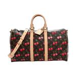 Сумки-дафл Louis Vuitton x Takashi Murakami Monogram Cerises Keepall Bandouliere 45 'Brown/Red' 1