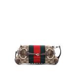 Маленькая сумка на плечо Horsebit NM Web Chain Clutch GG Canvas 1