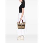 2000-2015 GG Canvas Web Double Pockets tote bag 2