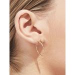 Серьга Twist Square 03 из желтого золота с бриллиантами 2
