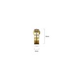 Серьги-кольца Iris Zircon Gold с цирконием 3