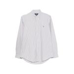 vertical-stripe button-down shirt 1