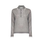 contrast-trim polo sweater 1