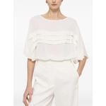 Шифоновый топ со складками 1