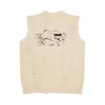 Жилеты MM6 Maison Margiela Knit Gilet 'Cream' 2
