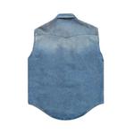 Топы MM6 Maison Margiela Sleeveless Distressed Denim Shirt 'Blue' 2
