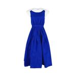 Платья миди Alexander McQueen A-Line миди 'Белый/Электрик-блю' 1