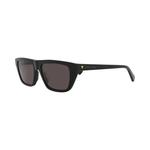 Bottega Veneta Квадратные солнцезащитные очки 'Black/Grey' 3